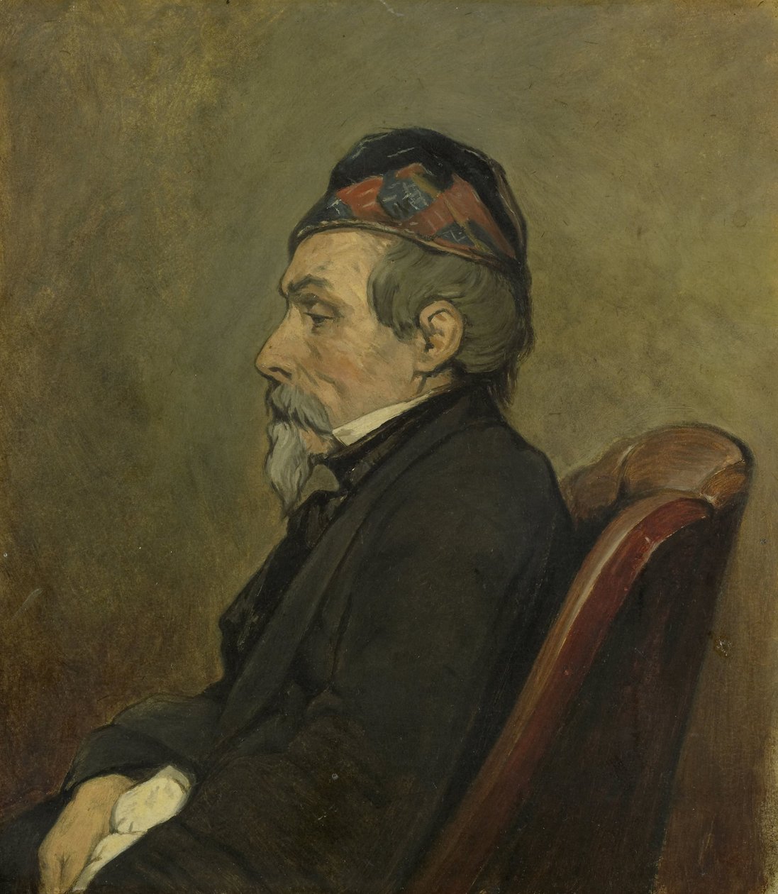 Porträt von Johan-Hendrick-Louis Meyer, Marinemaler von Jan Weissenbruch
