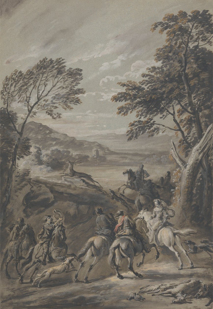 Hirschjagd von Jan Wyck