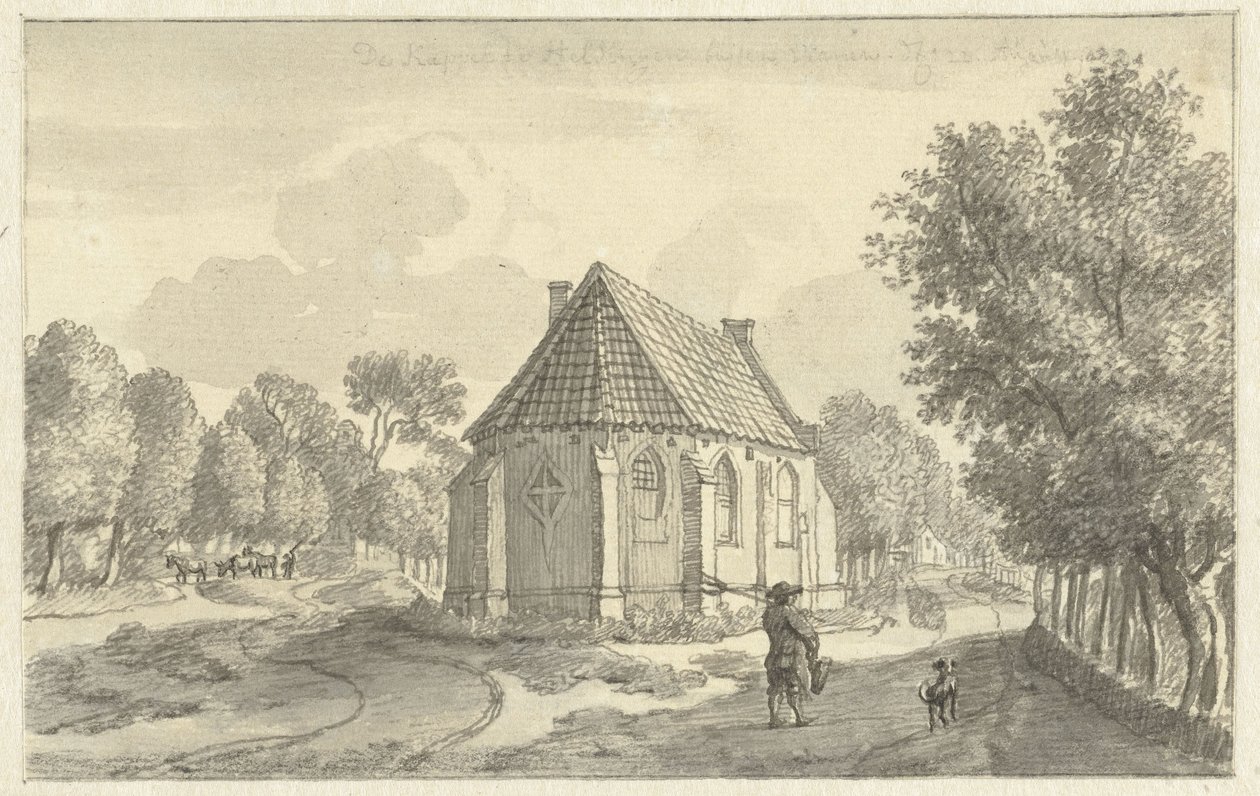 Die Kirche von Helsdingen bei Vianen von Jan de Beijer