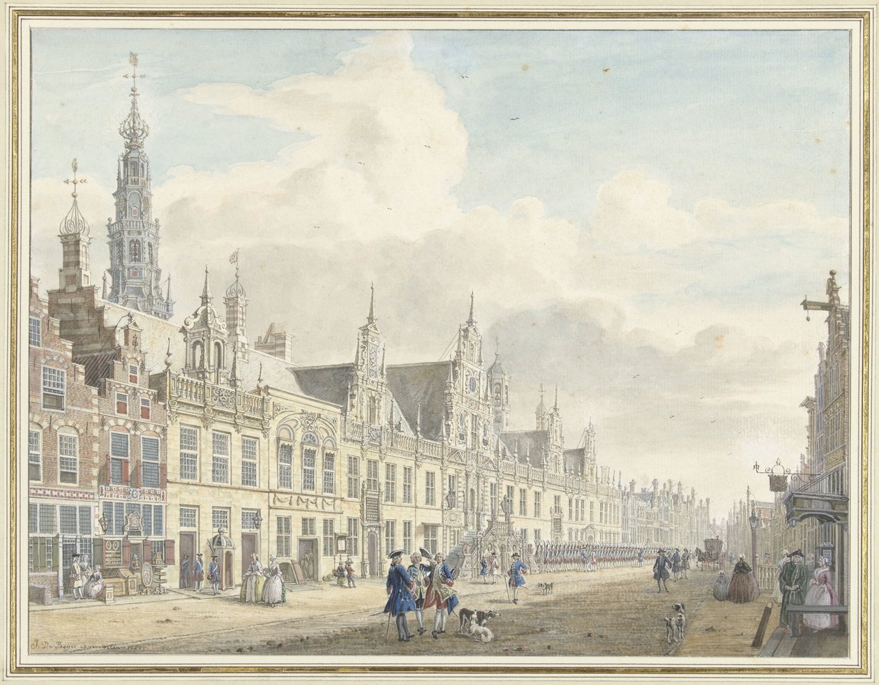 Das Rathaus von Leiden von Jan de Beijer