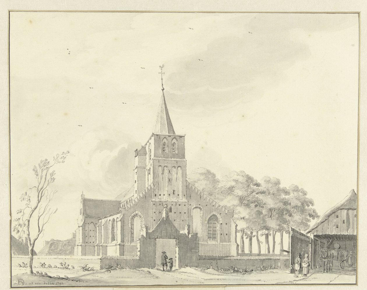 Kirche von Tongeren von Jan de Beijer