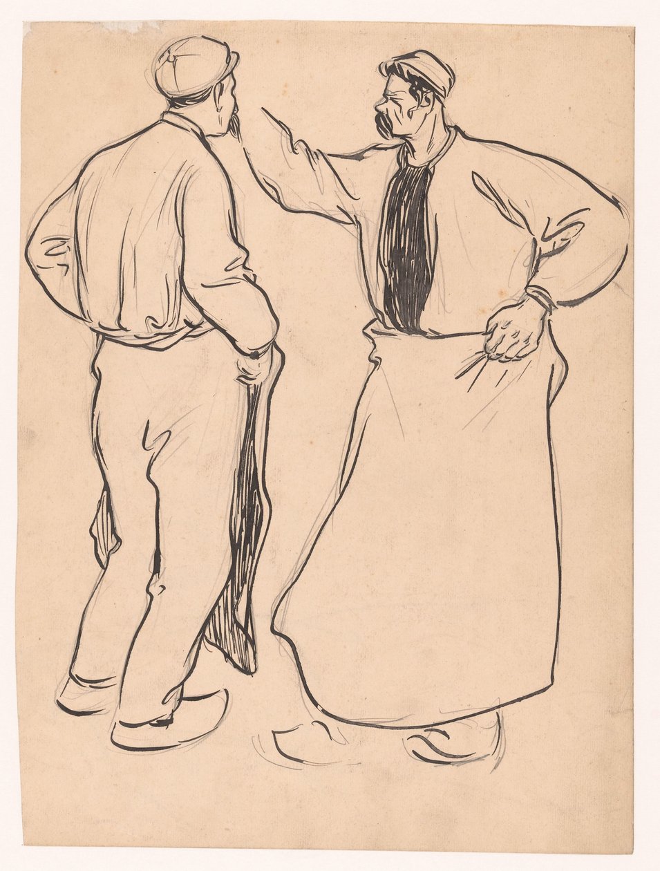 Zwei Studien eines Mannes von Jan de Waardt