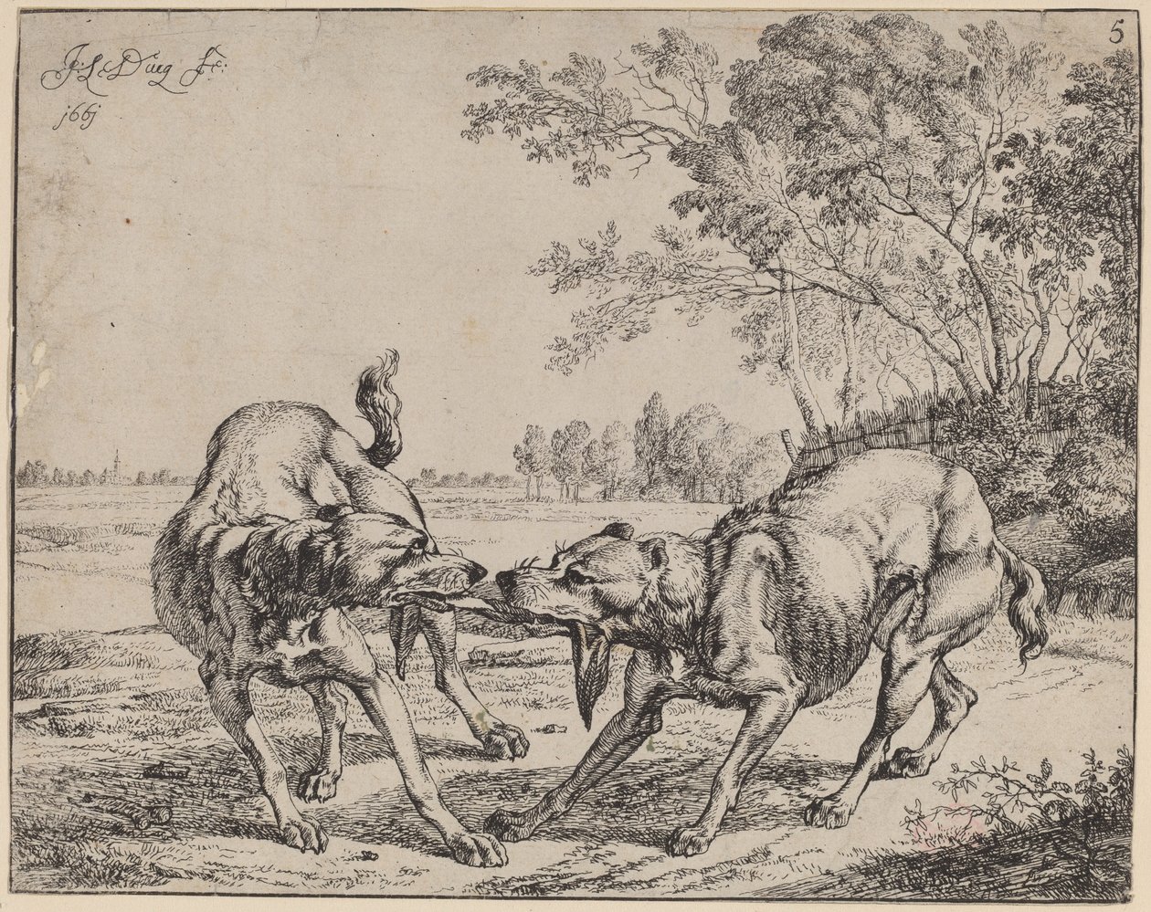 Das umstrittene Fleisch (La viande disputée) von Jan le Ducq