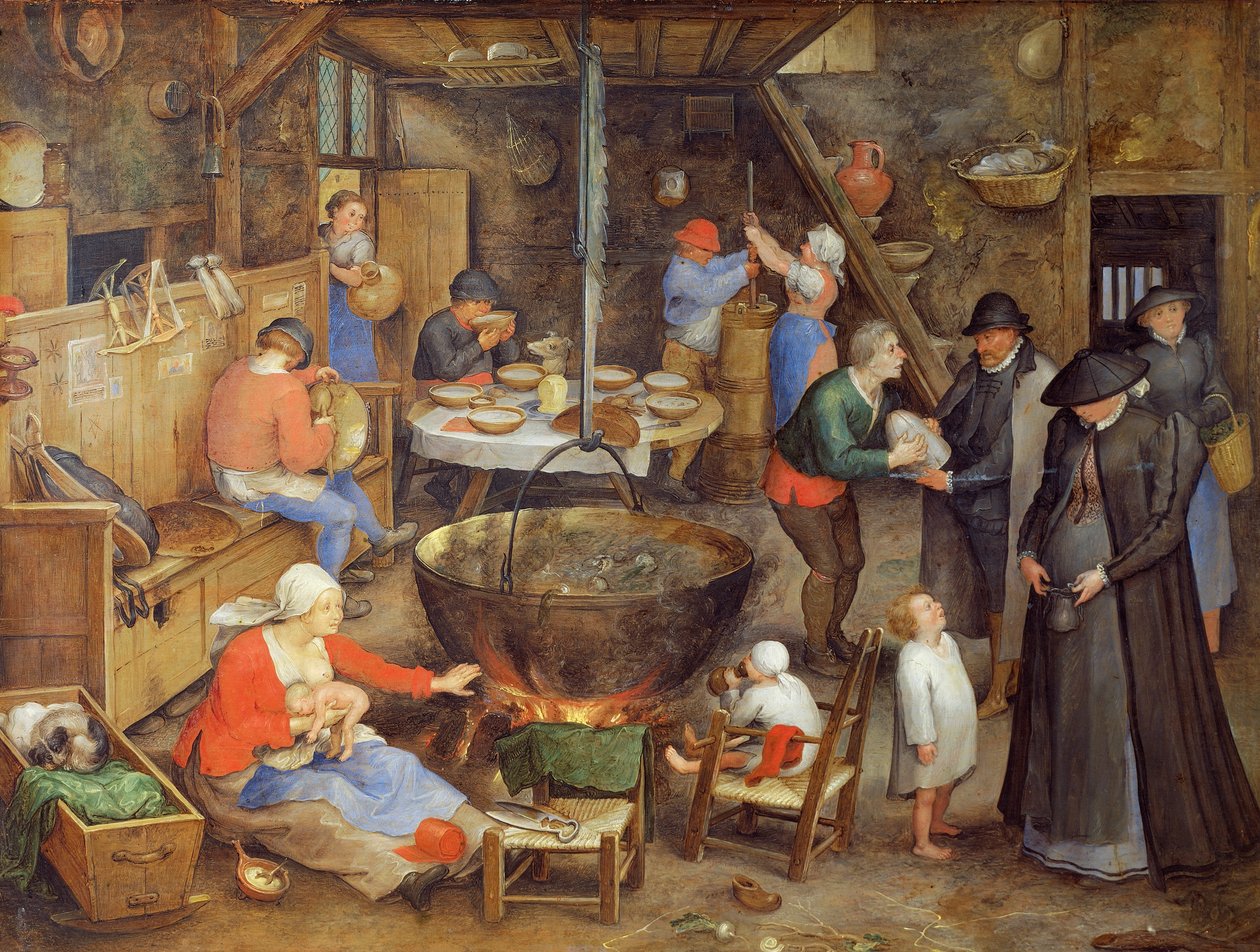 Der Besuch auf dem Bauernhof von Jan the Elder Brueghel