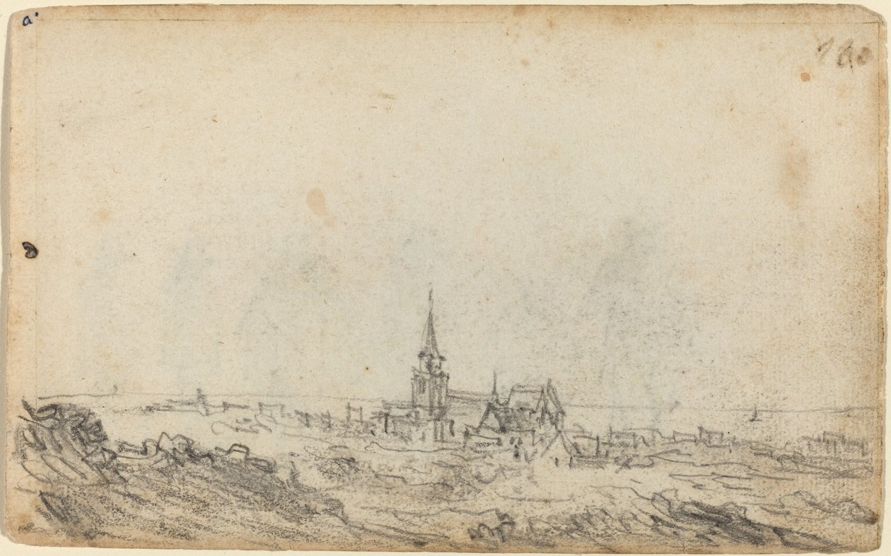 Ansicht von Scheveningen [recto] von Jan van Goyen