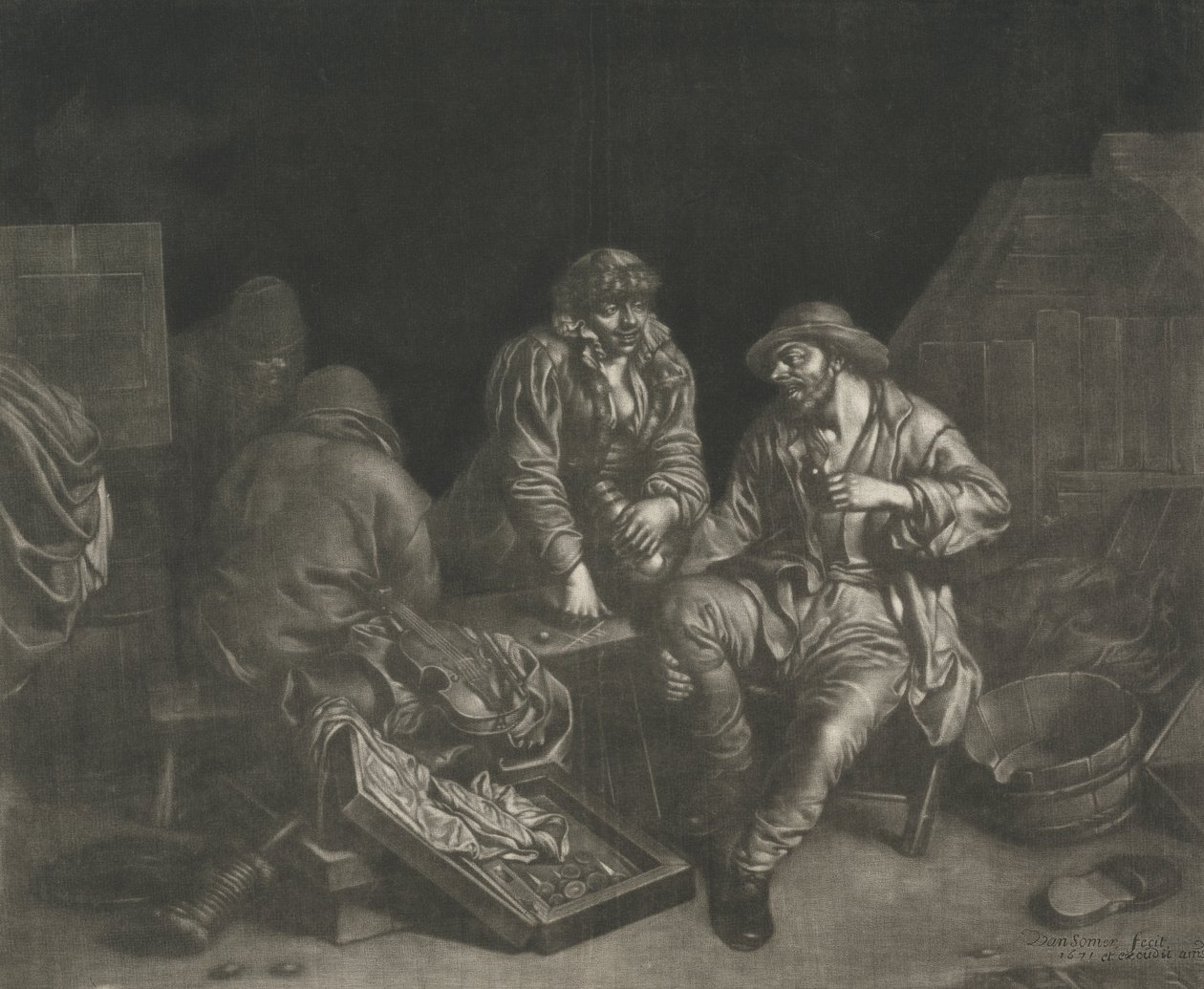 Tric-Trac-Spieler von Jan van Somer