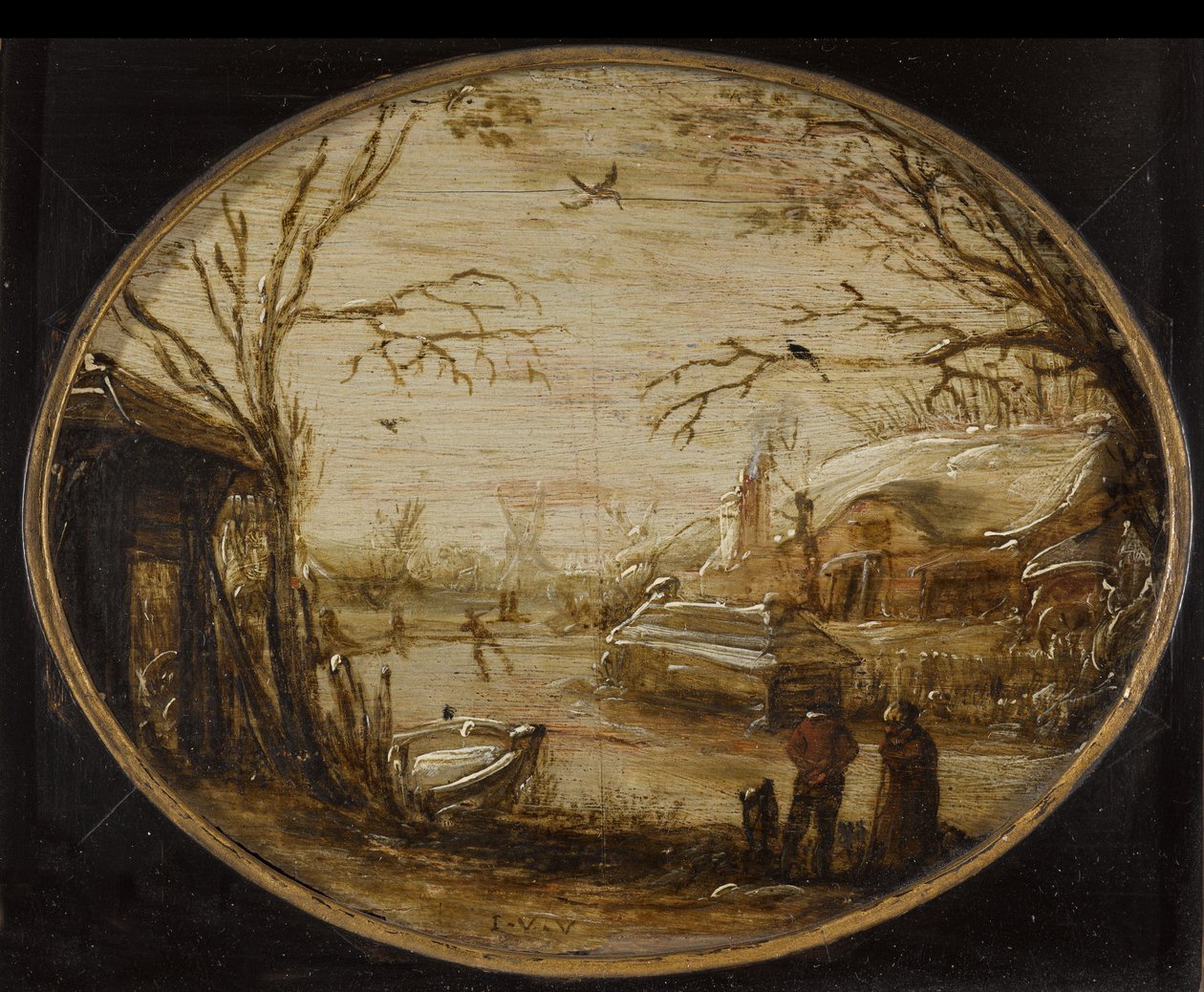 Winterlandschaft von Jan van de Velde (II) (attributed to)