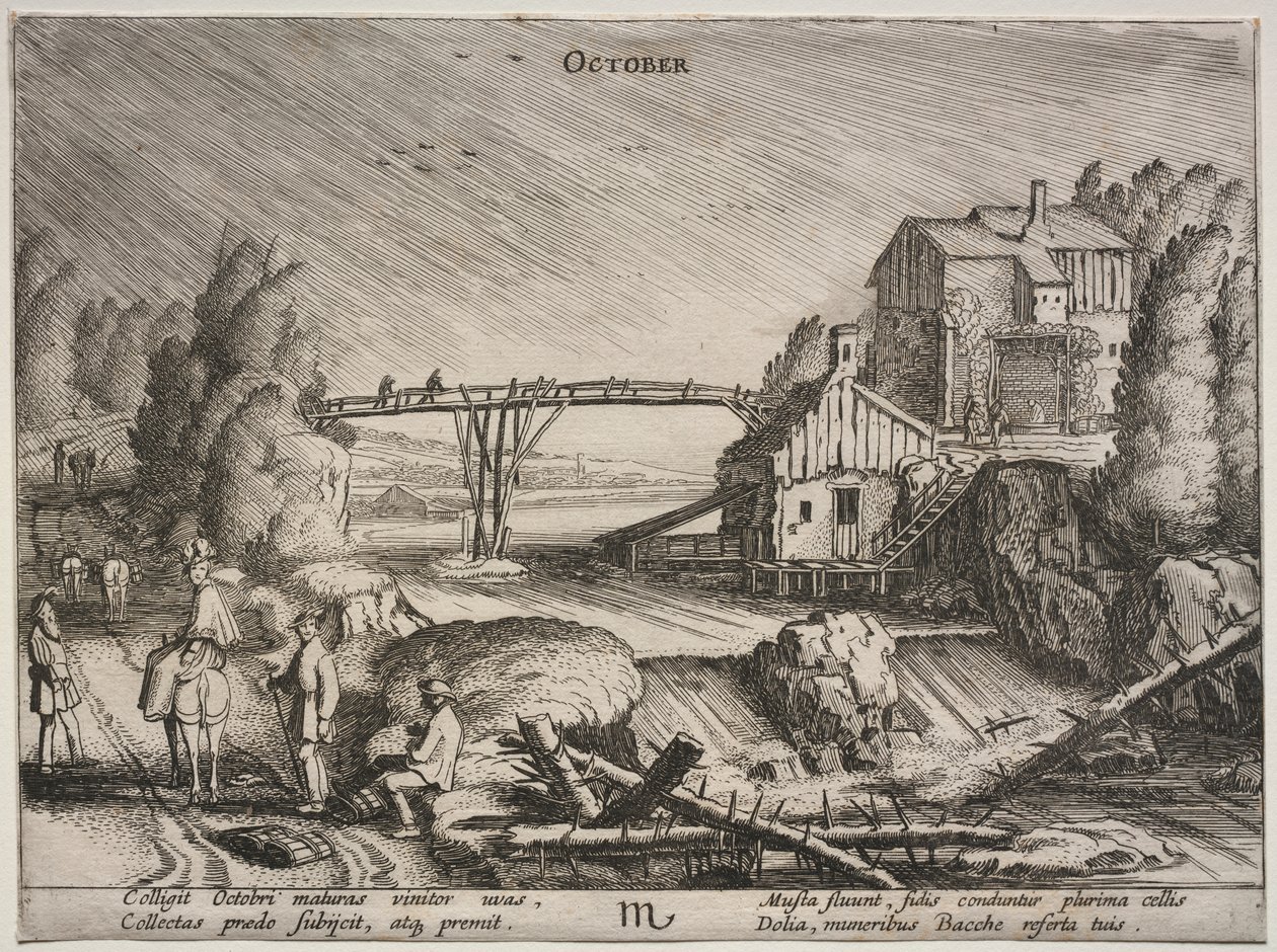 Die zwölf Monate: Oktober von Jan van de Velde II