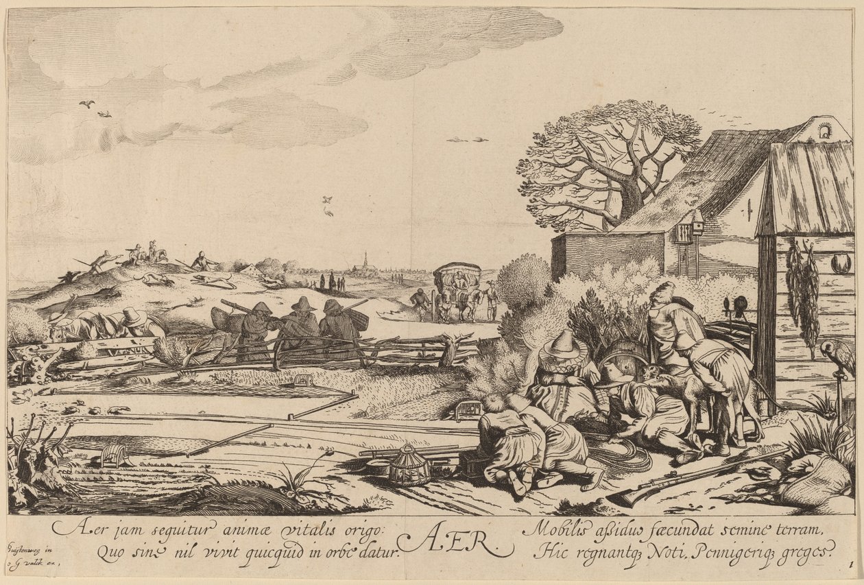 Luft von Jan van de Velde II after Willem Buytewech