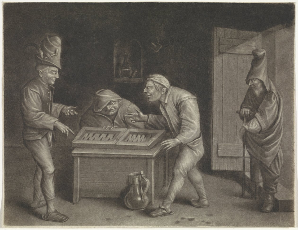 Tricktrackspieler von Jan van der Bruggen