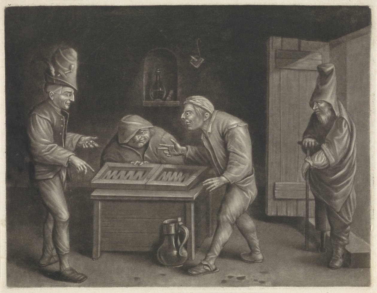 Triktrakspieler von Jan van der Bruggen
