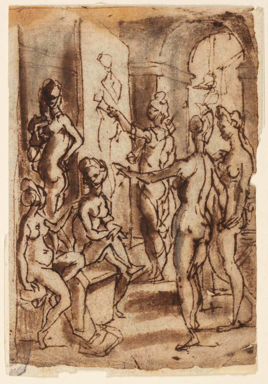 Zeuxis malt Helena von Jan van der Straet, called Stradanus