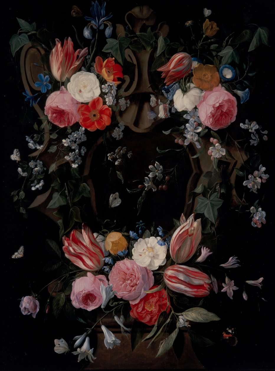 Ein Blumenkranz von Jan van the Elder Kessel