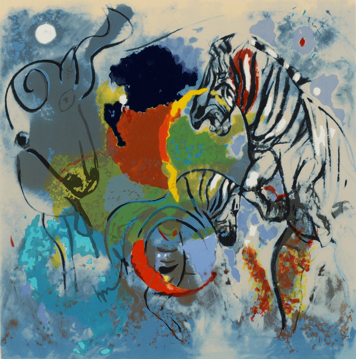 Zebras, 1988 von Jane Deakin