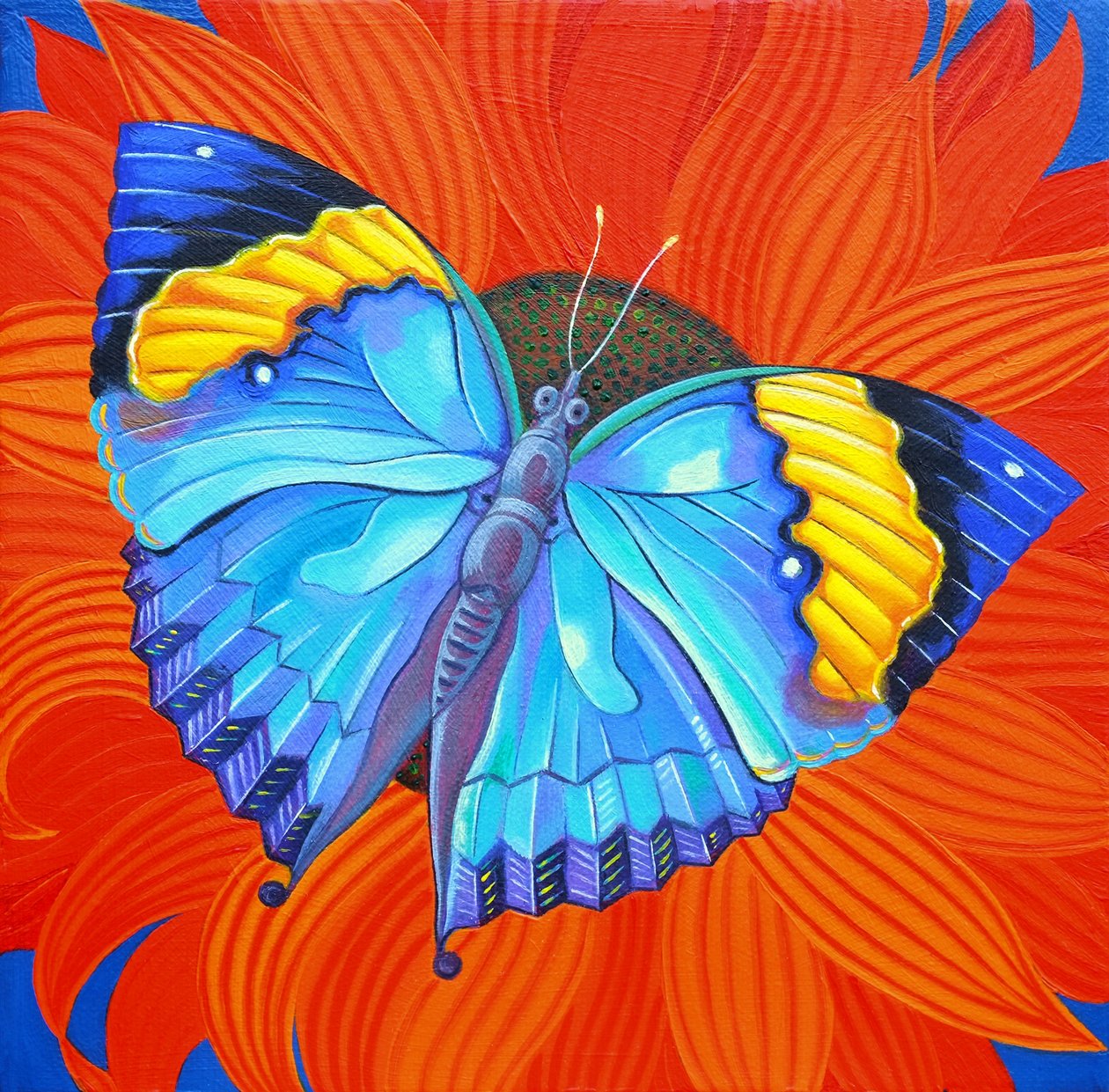 Indischer Blattschmetterling, 2014 von Jane Tattersfield