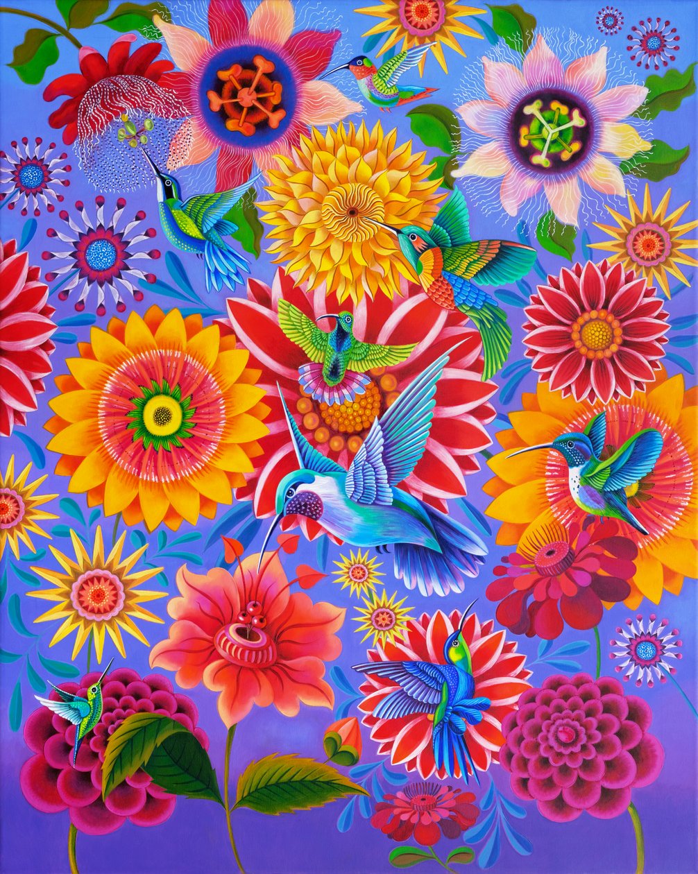 Kolibris, 2024 von Jane Tattersfield