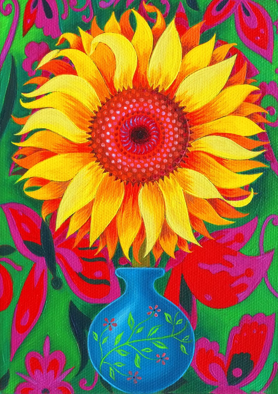 Sonnenblume, 2015 von Jane Tattersfield