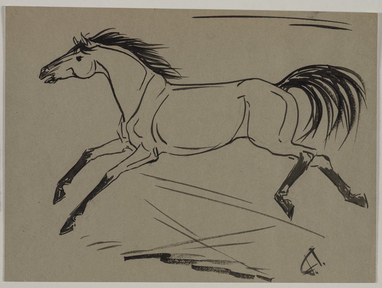 Laufendes Pferd von Jane Travis