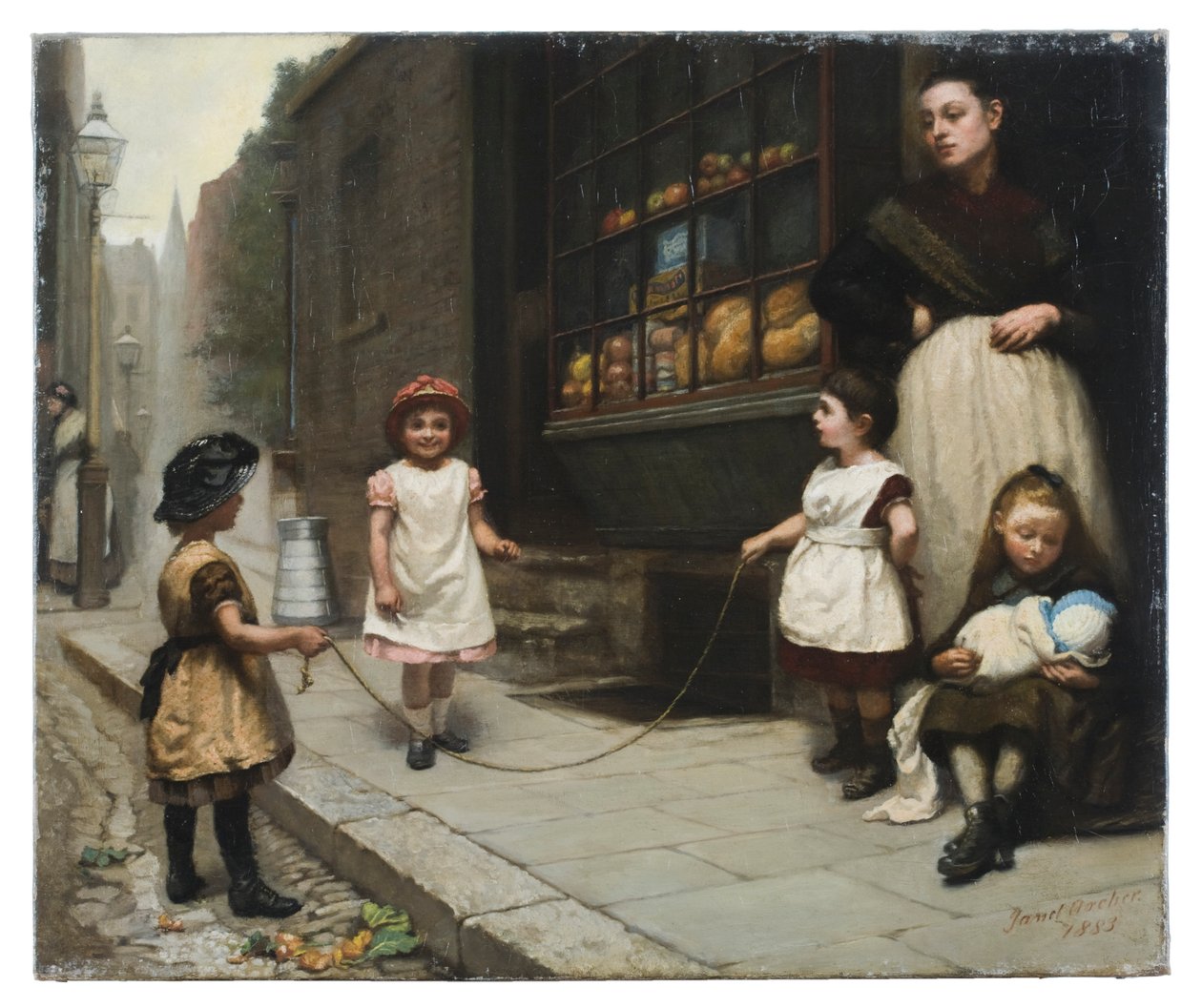 Das Springseil, 1883 von Janet Archer