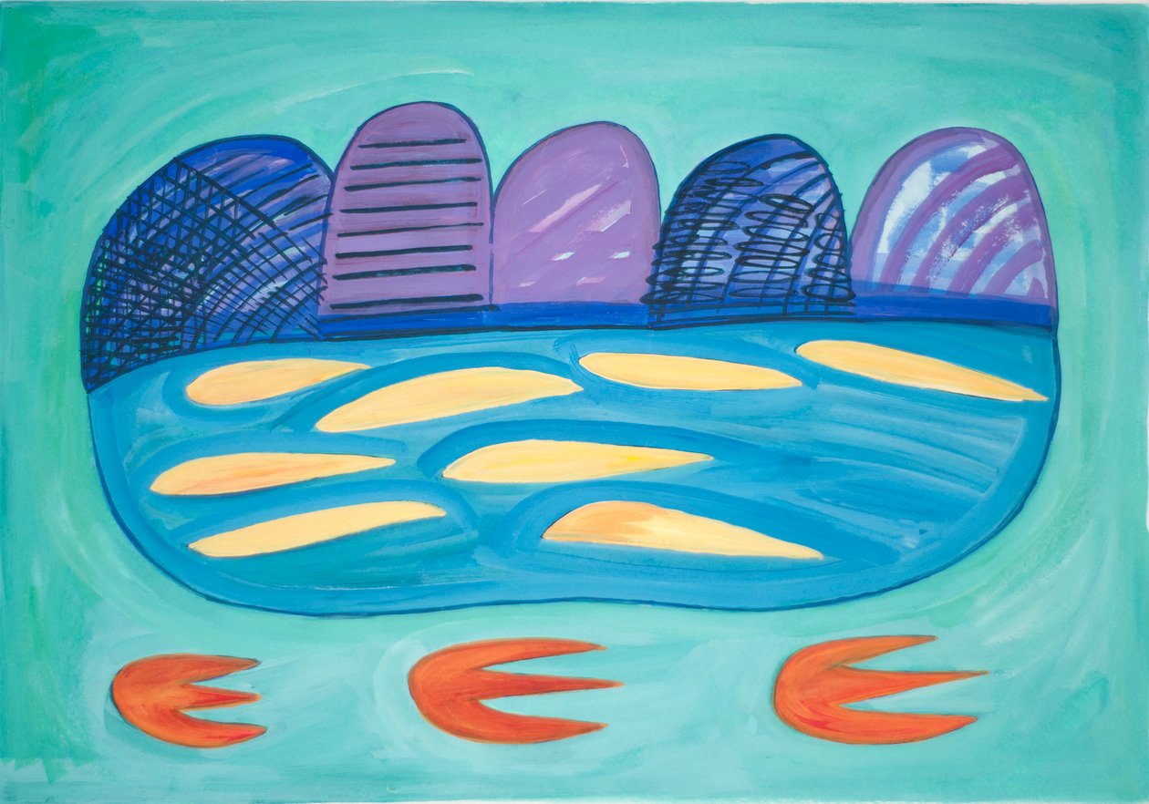 Berge und See, 2015 von Janet McKenzie
