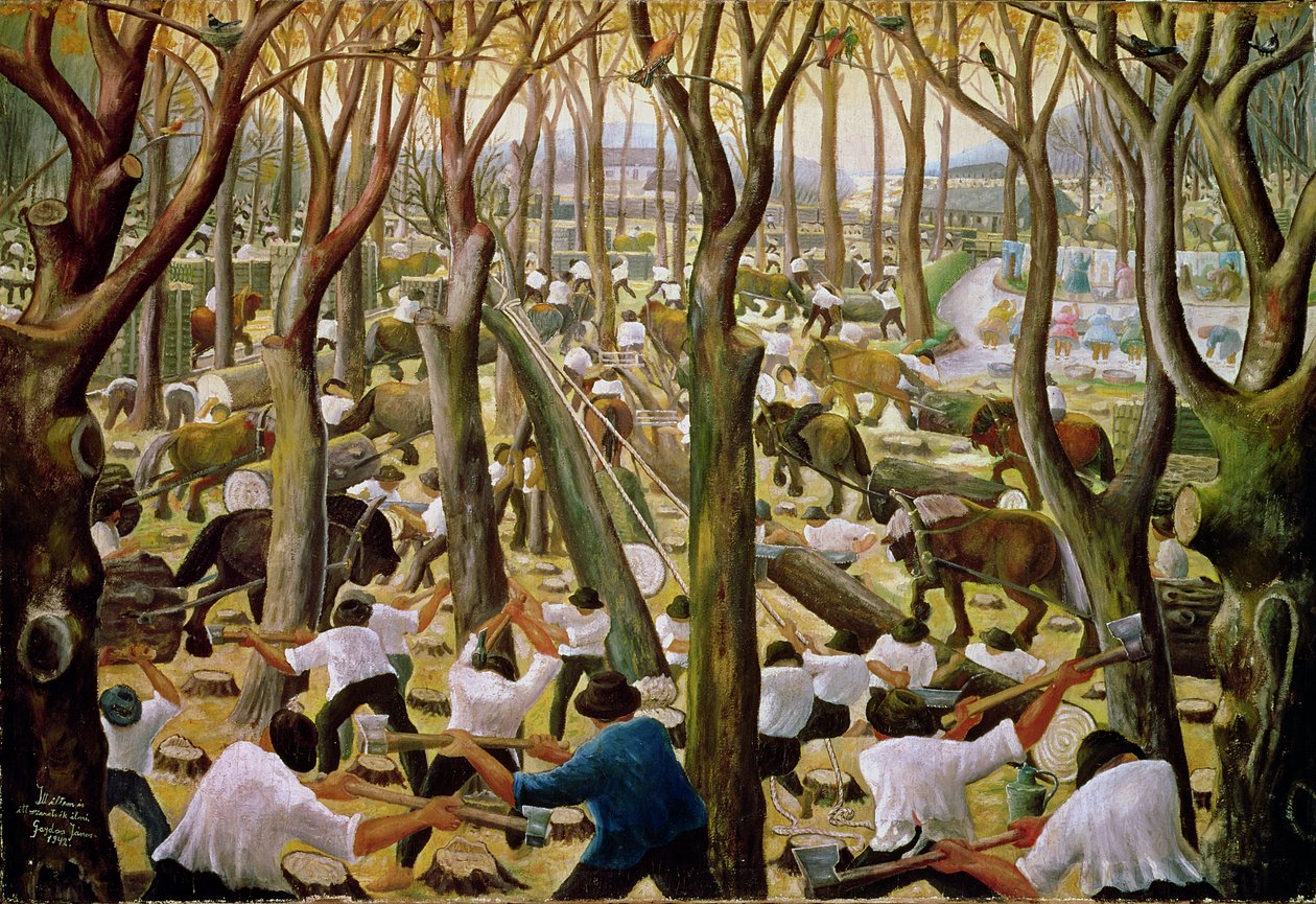 Holzfäller von Janos Gajdos