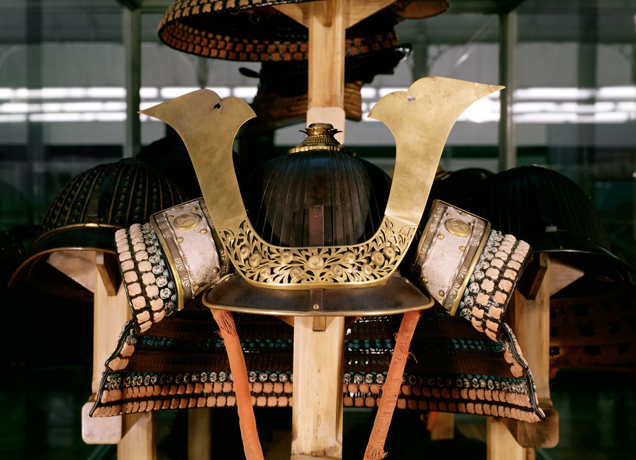 Samurai-Helm, Mitte des 14. Jahrhunderts von Japanese School
