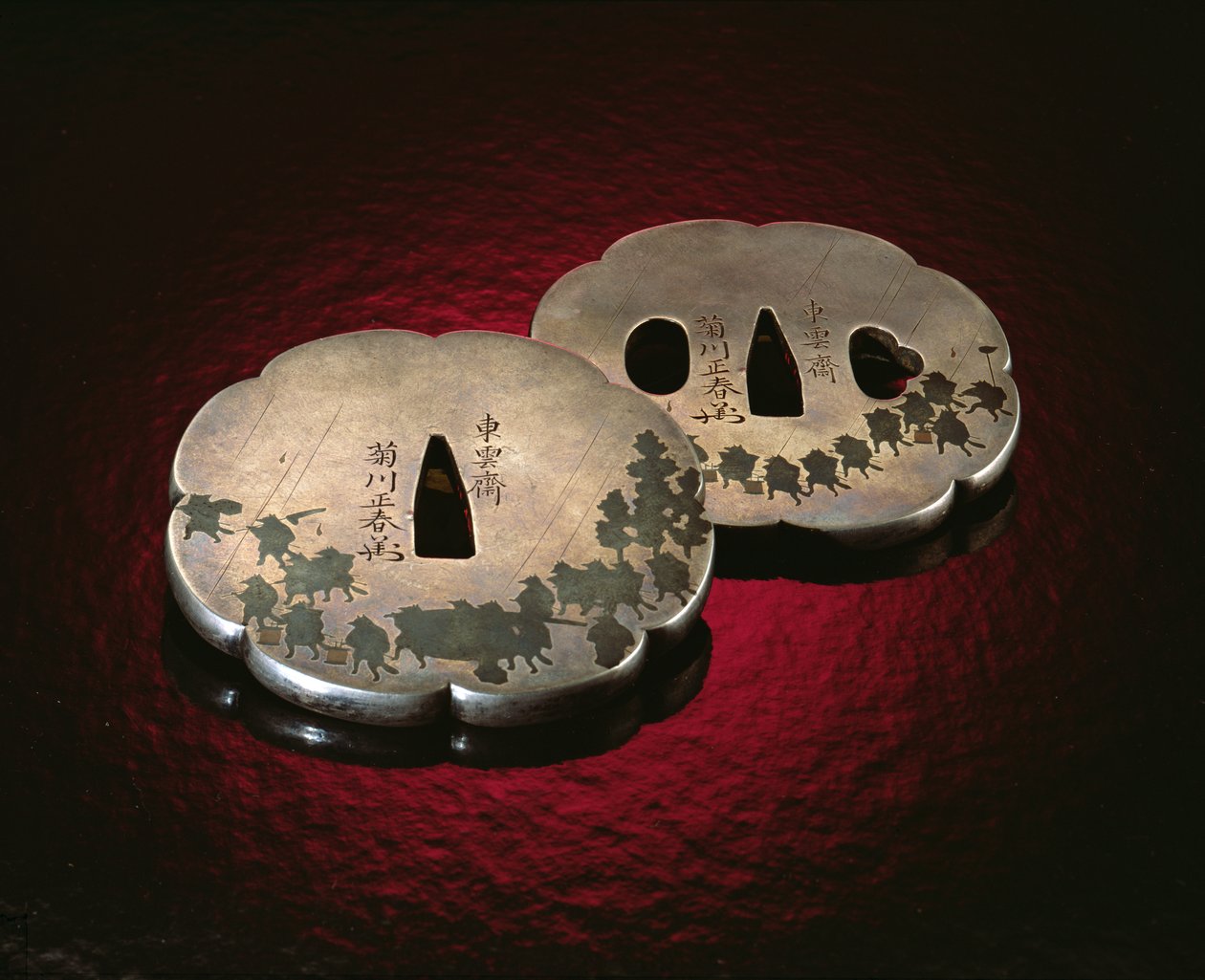 Tsuba Schwertschutz, Edo-Periode (1603-1867) von Japanese School