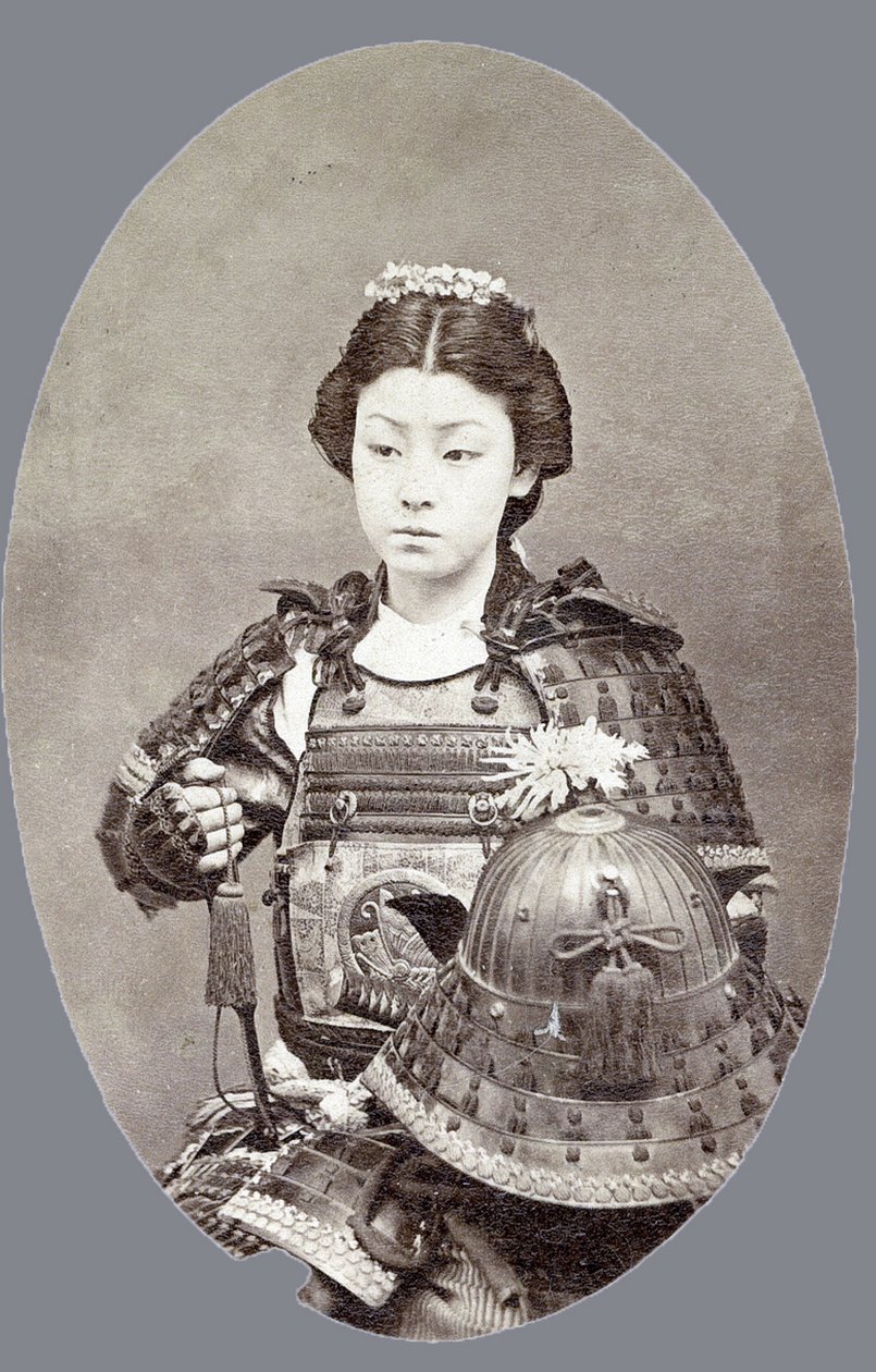 Eine weibliche Samurai von Japanese Photographer