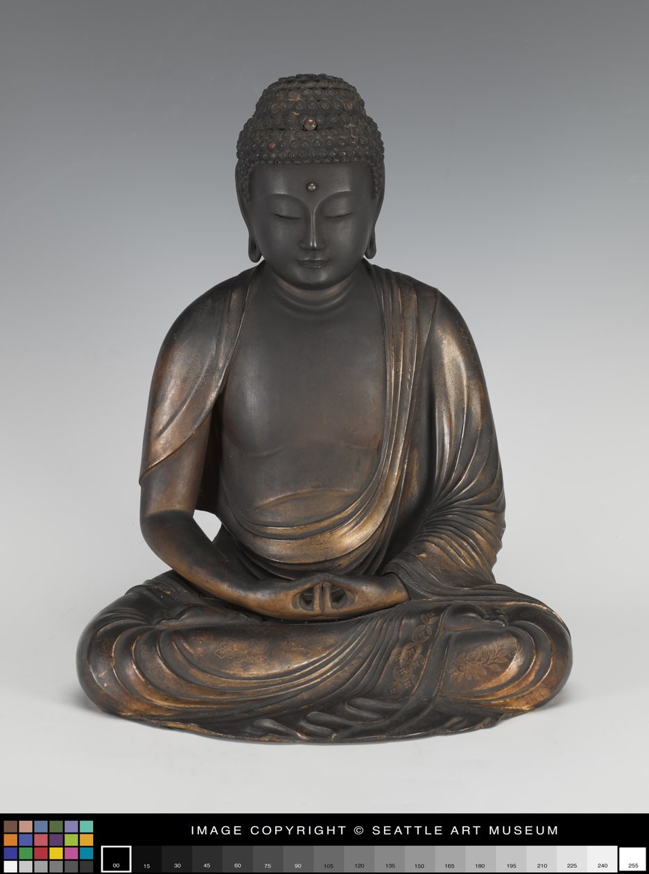 Amida Buddha auf einem Lotus-Podest von Japanese School