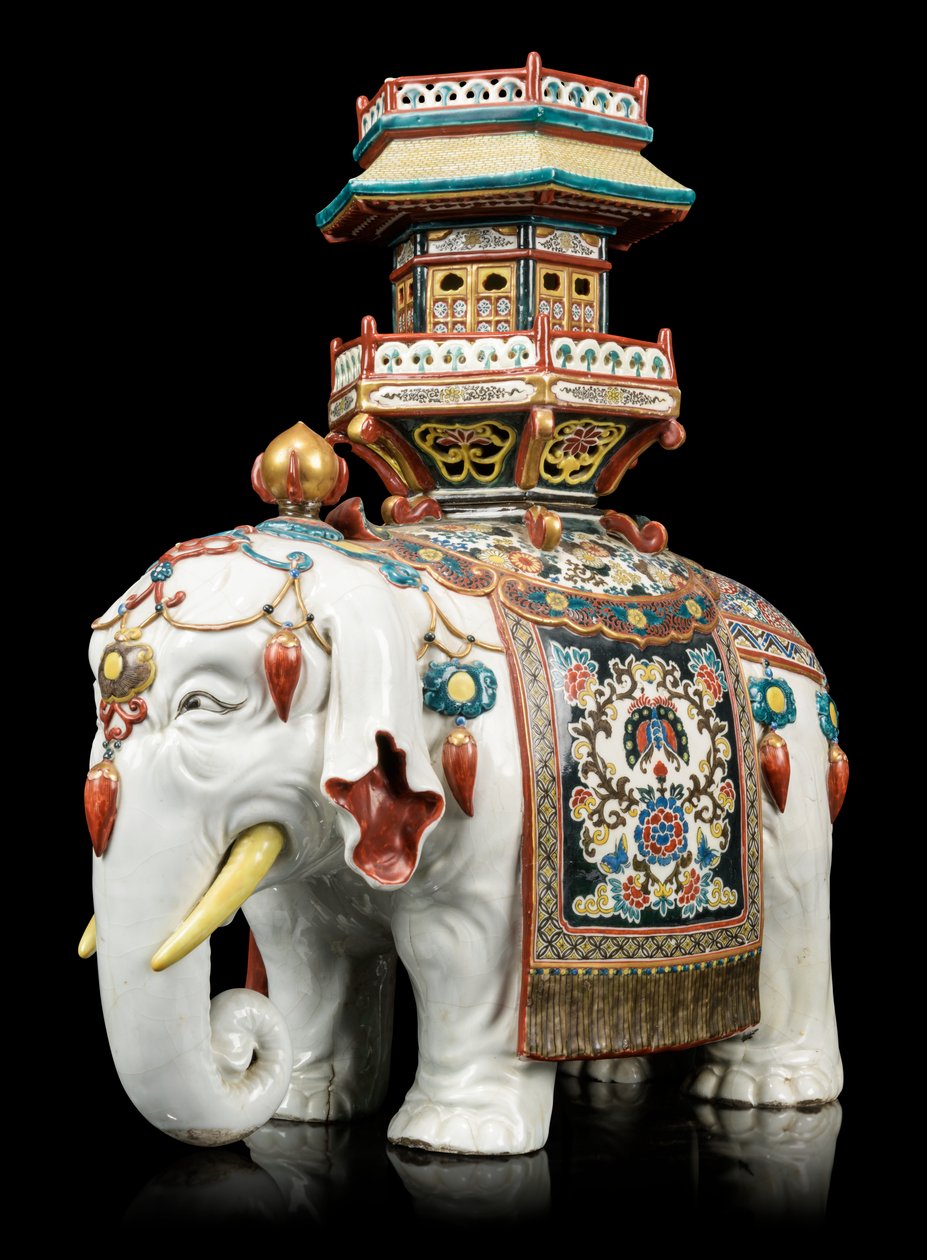 Kakiemon-Stil Elefant von Japanese School