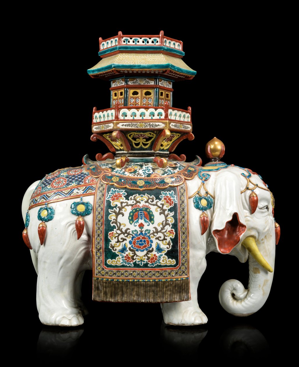 Kakiemon-Stil Elefant von Japanese School