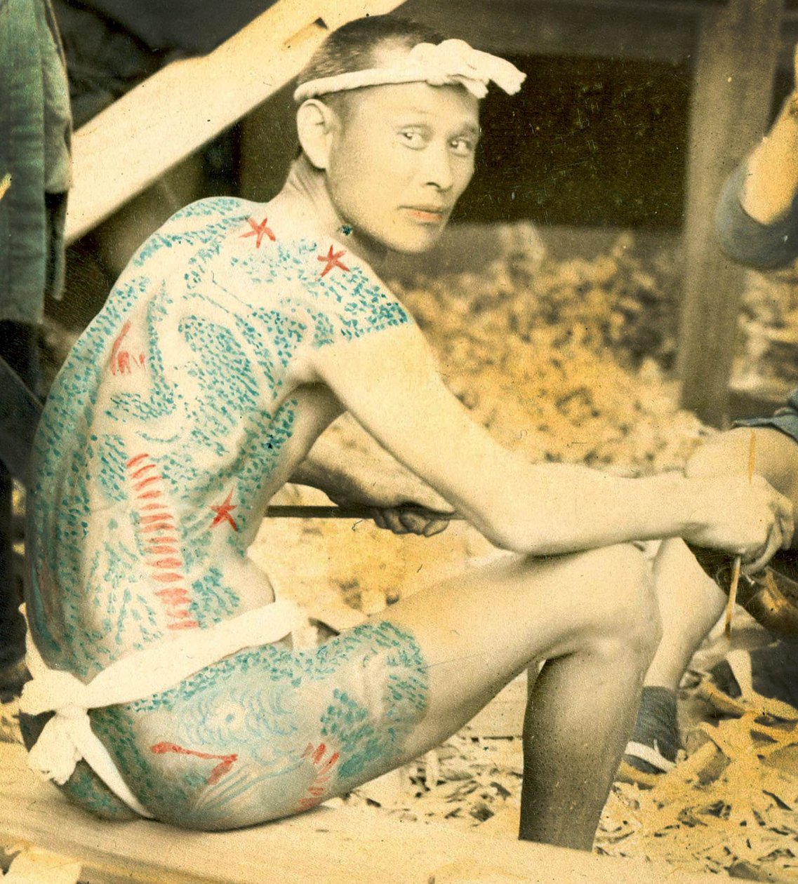 Tätowierter Mann, ca. 1880 von Japanese School