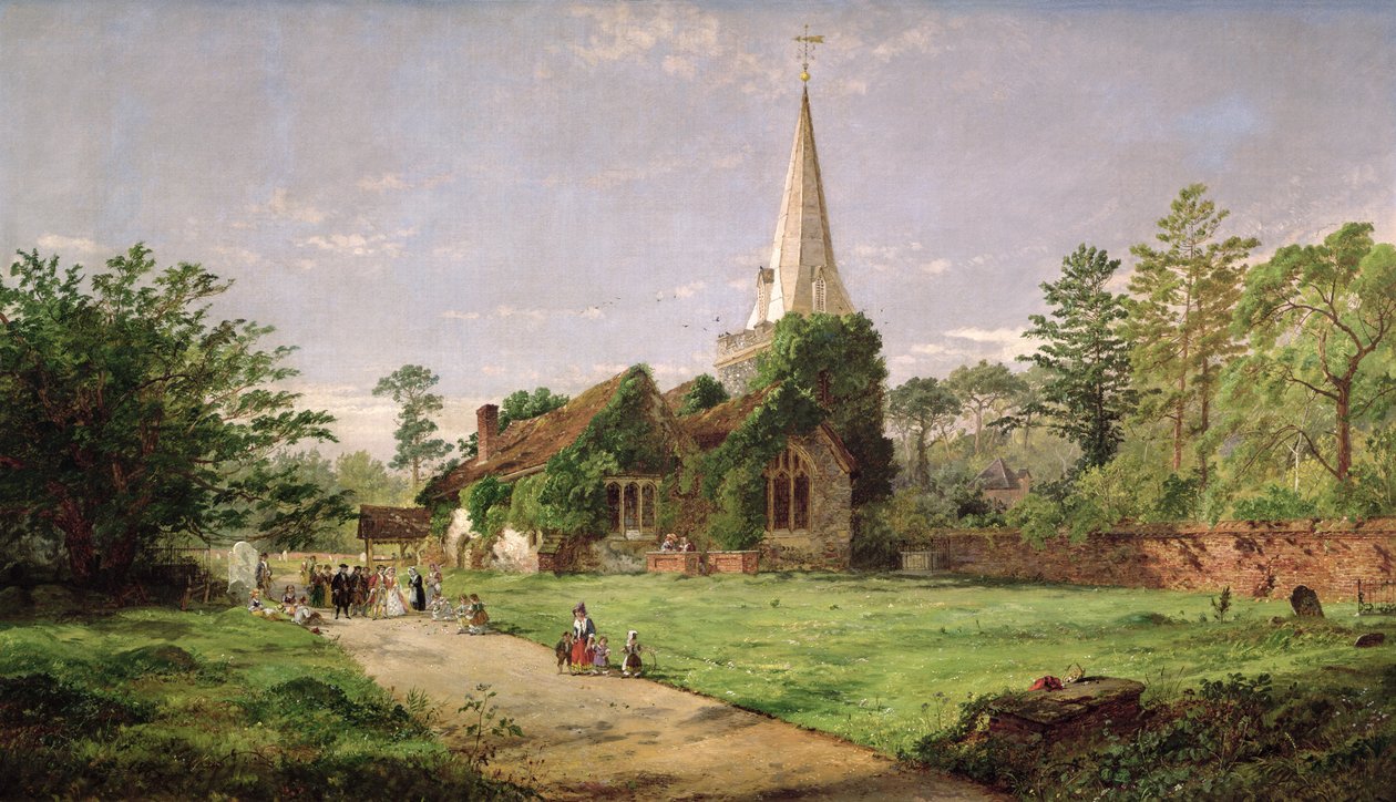 Stoke Poges Kirche von Jasper Francis Cropsey