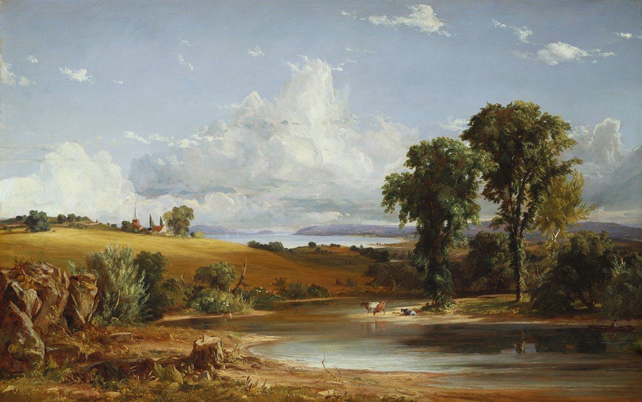 Sommernachmittag am Hudson, 1852 von Jasper Francis Cropsey