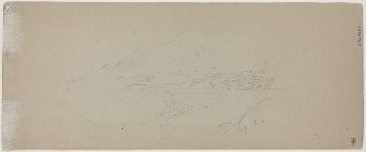 Bergansicht [verso] von Jasper Francis Cropsey