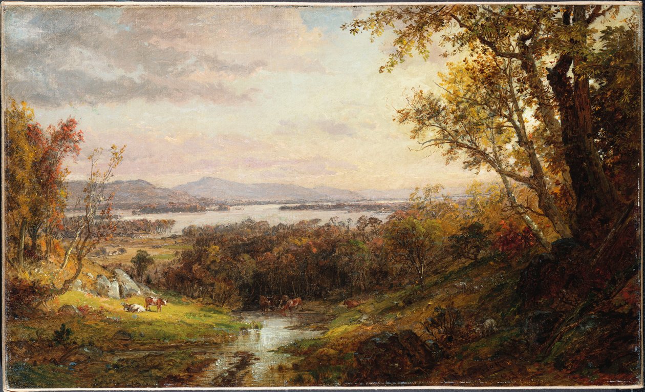 Ansicht des Hudson, 1883 von Jasper Francis Cropsey