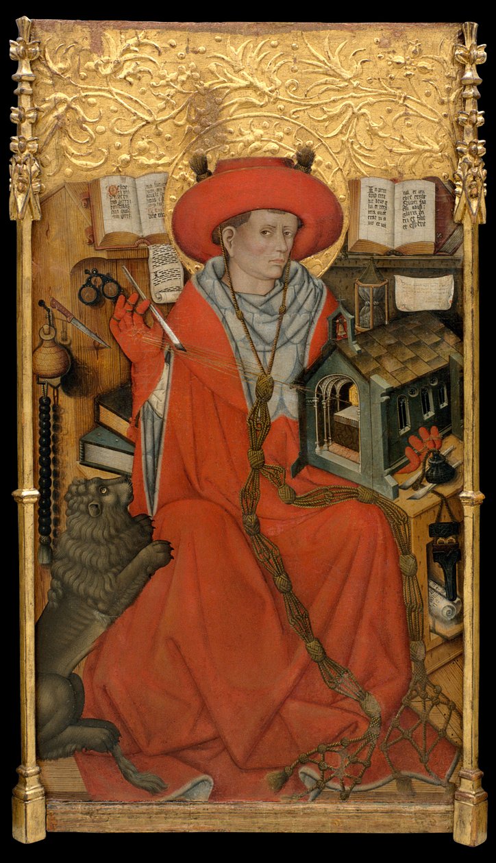 Heiliger Hieronymus in seinem Studierzimmer von Jaume Ferrer