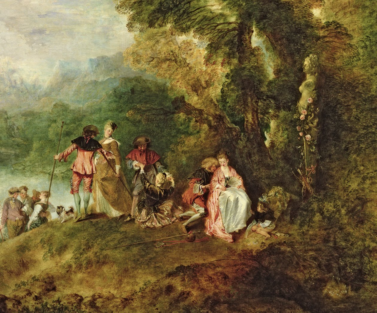Einschiffung nach Kythera (Detail) von Jean Antoine Watteau