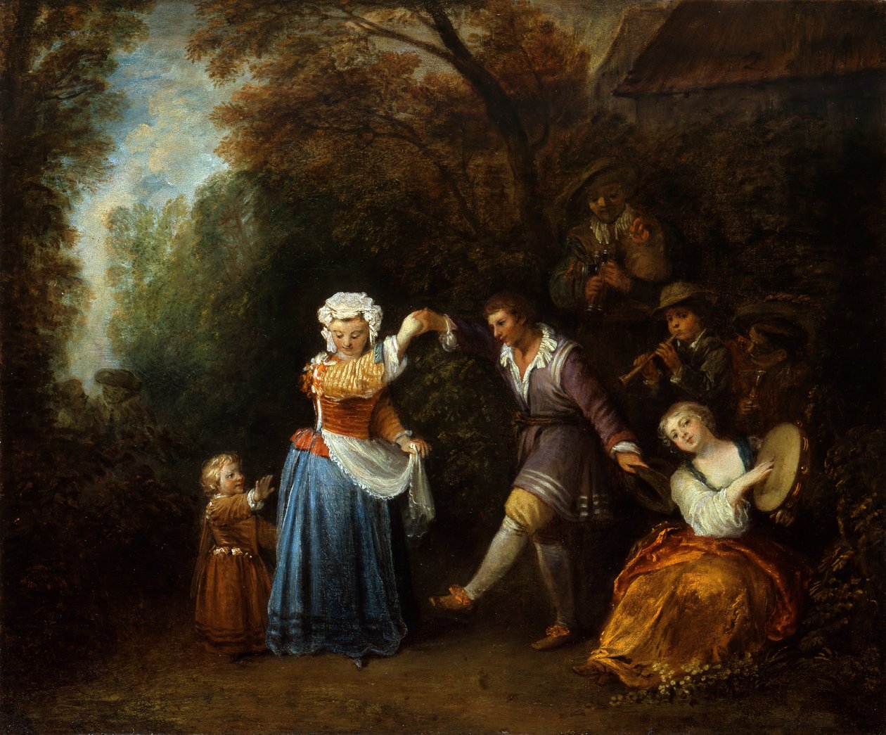 Der Bauerntanz von Jean Antoine Watteau