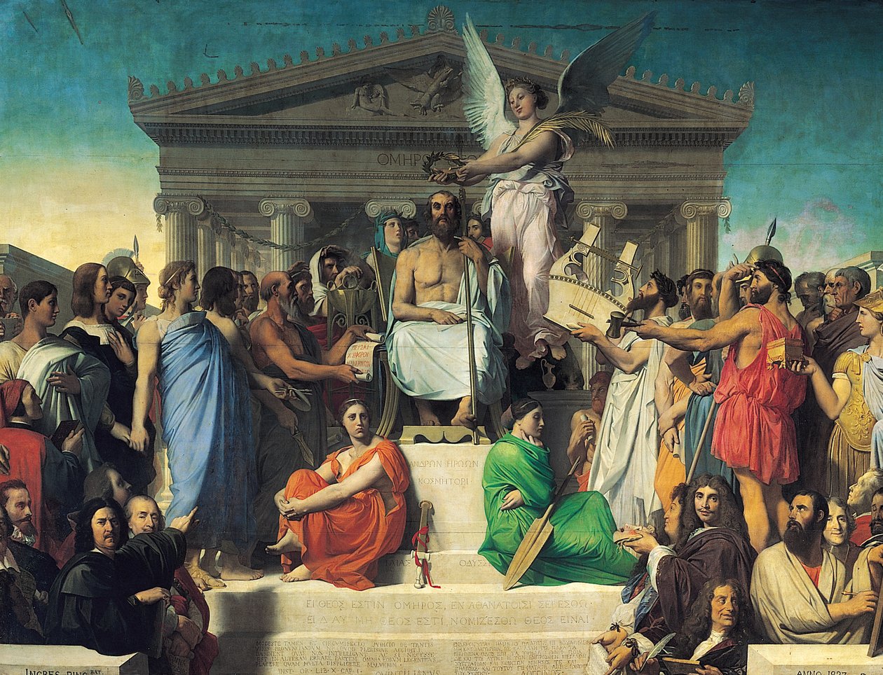Apotheose Homers von Jean Auguste Dominique Ingres