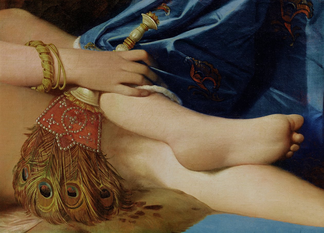 Detail der Großen Odaliske, 1814 (Detail) von Jean Auguste Dominique Ingres
