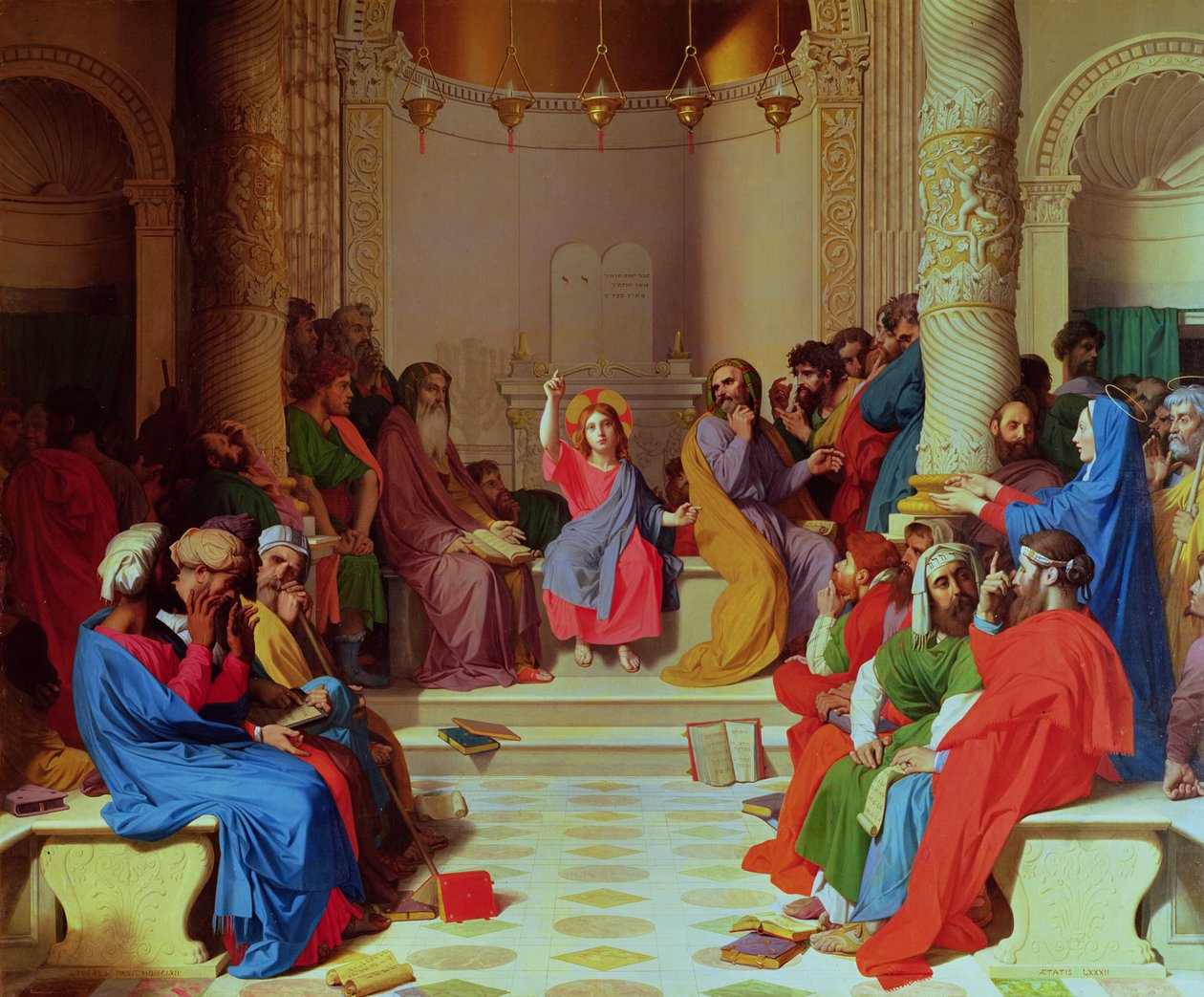 Jesus unter den Ärzten, 1862 von Jean Auguste Dominique Ingres
