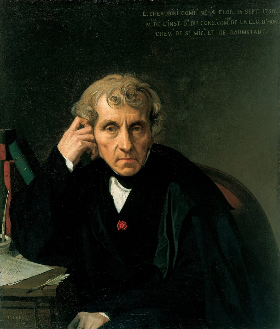 Luigi Cherubini von Jean Auguste Dominique Ingres