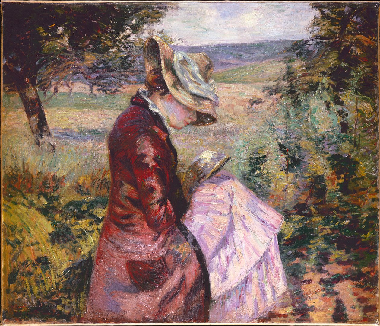 Madame Guillaumin liest, um 1887 von Jean Baptiste Armand Guillaumin