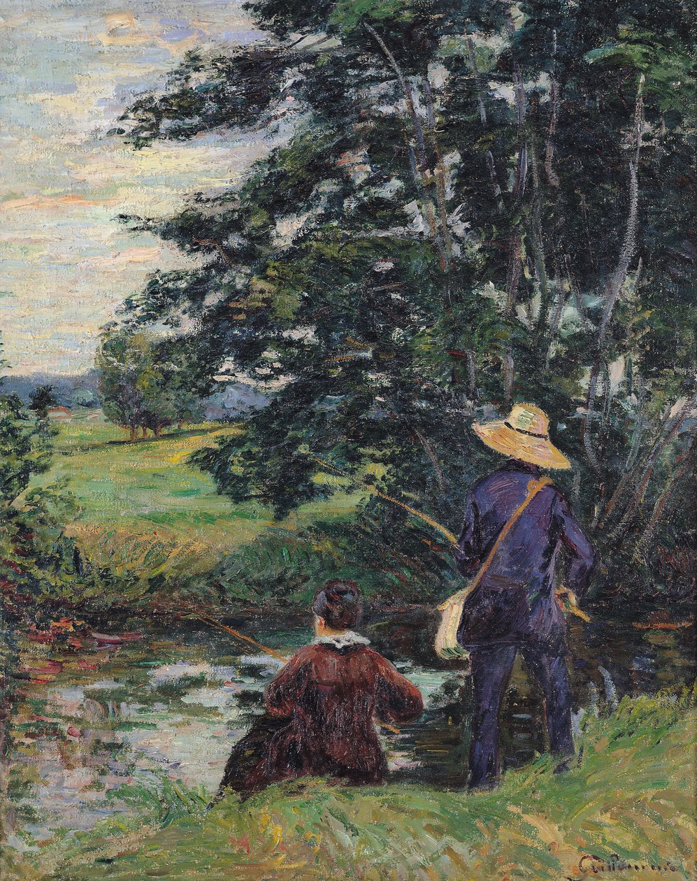 Die Angler, ca. 1885 von Jean Baptiste Armand Guillaumin