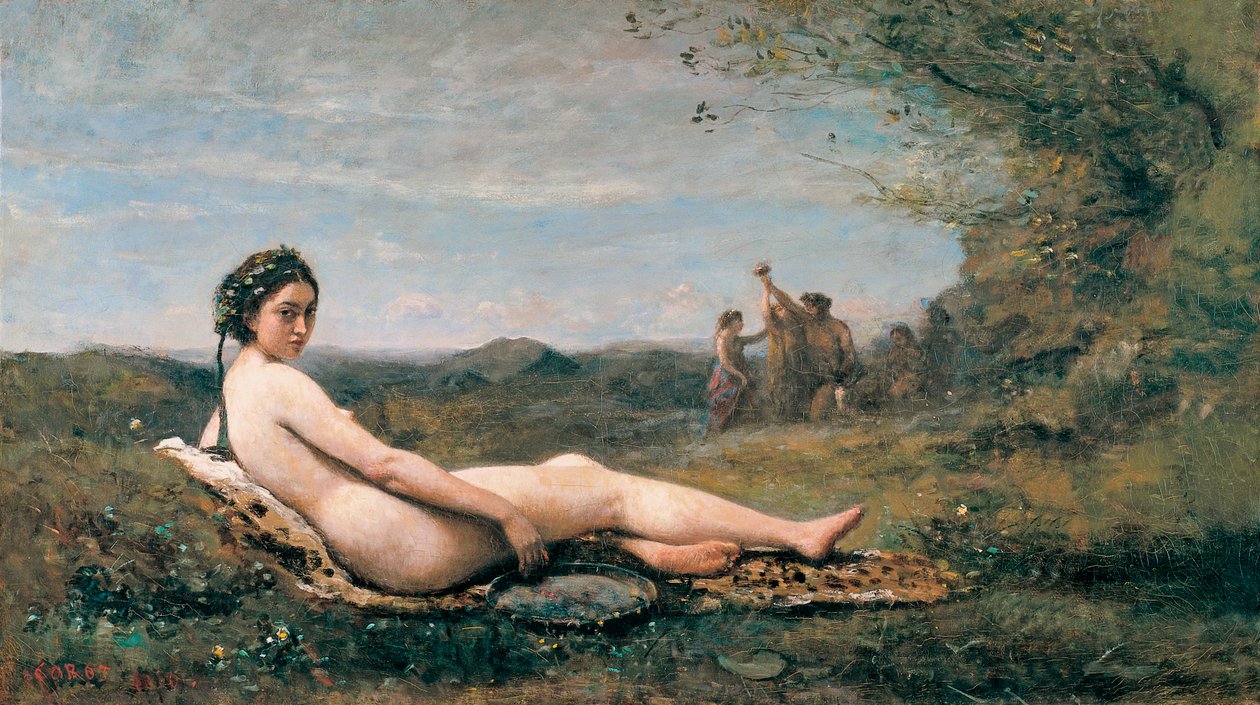 Ruhe, 1860 von Jean Baptiste Camille Corot