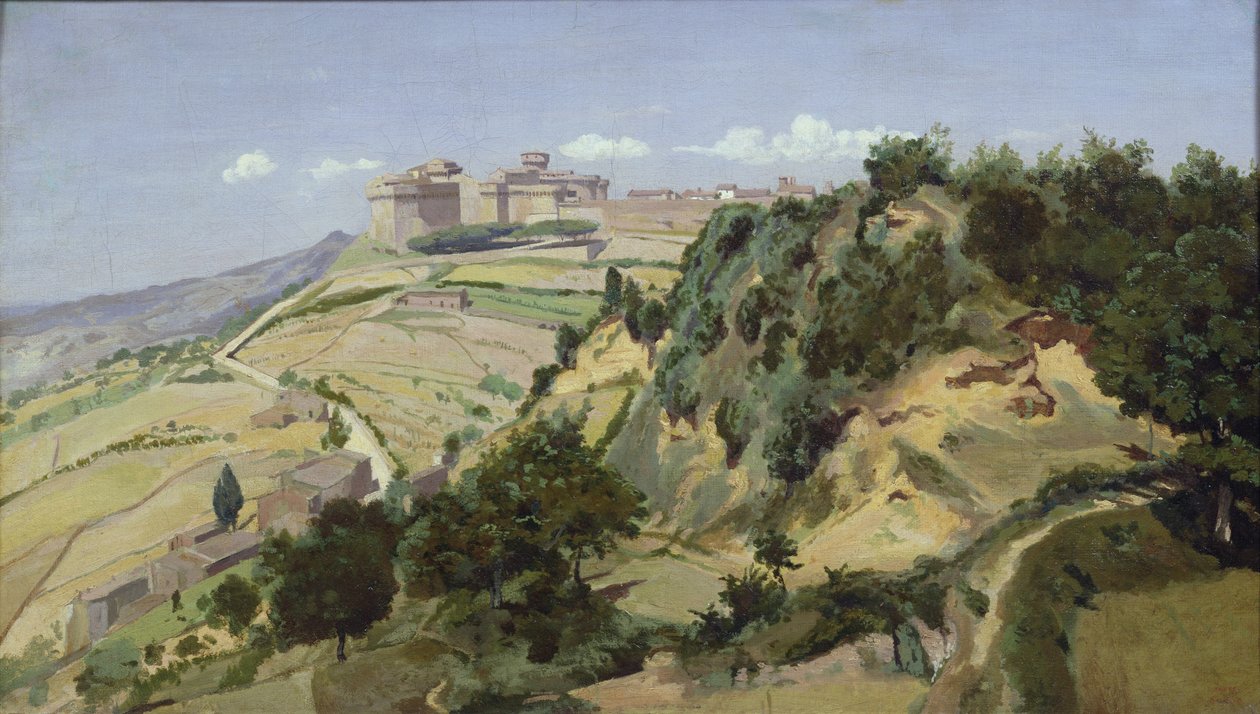 Volterra, 1834 von Jean Baptiste Camille Corot