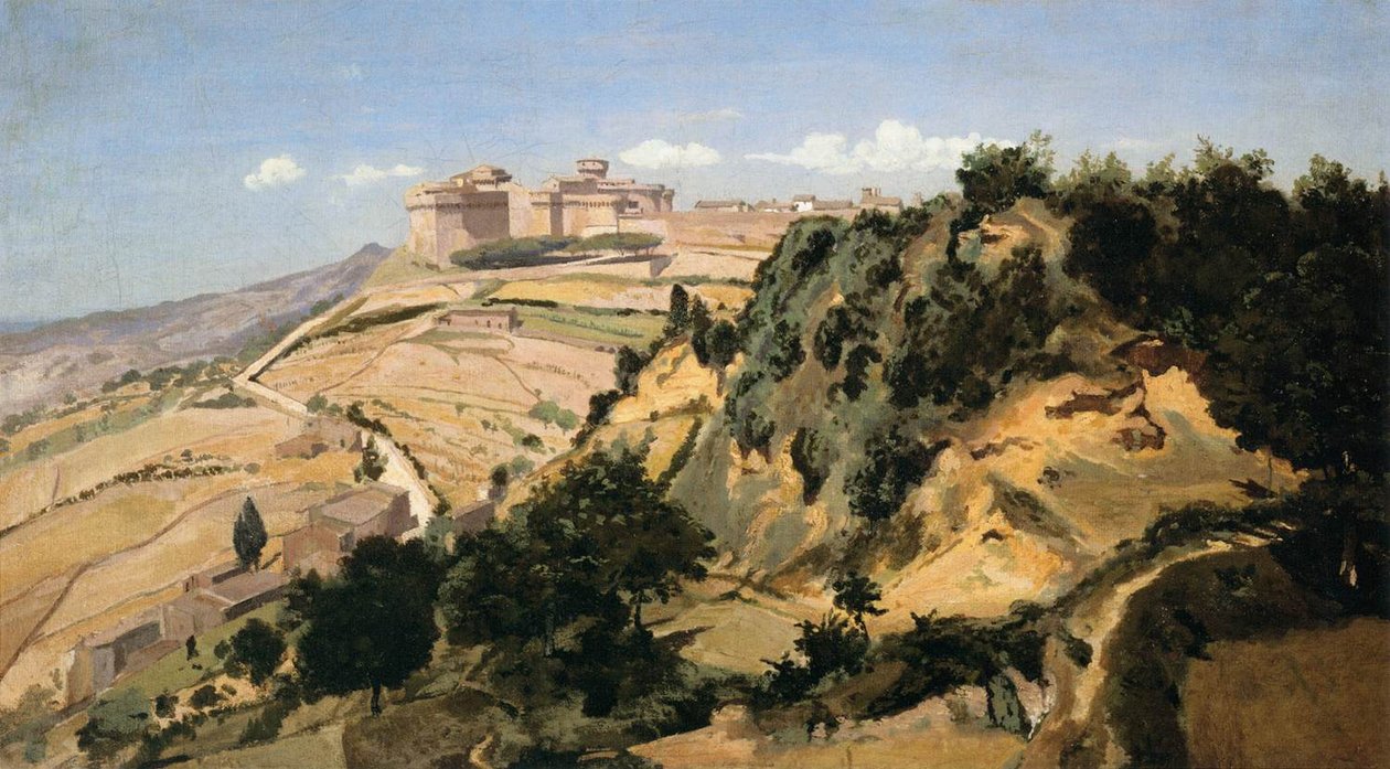 Volterra die Zitadelle von Jean Baptiste Camille Corot