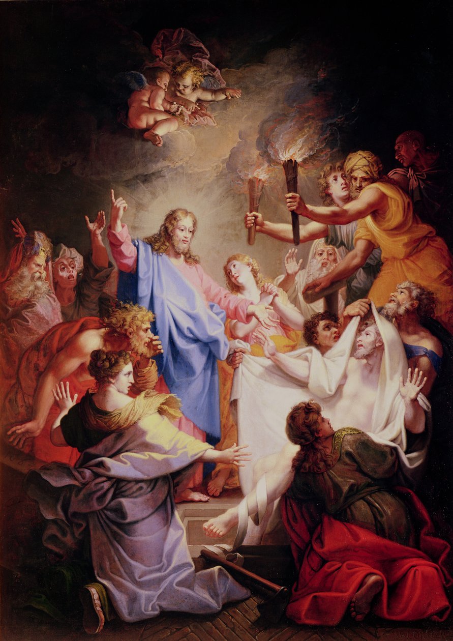 Die Auferstehung des Lazarus von Jean Baptiste Corneille