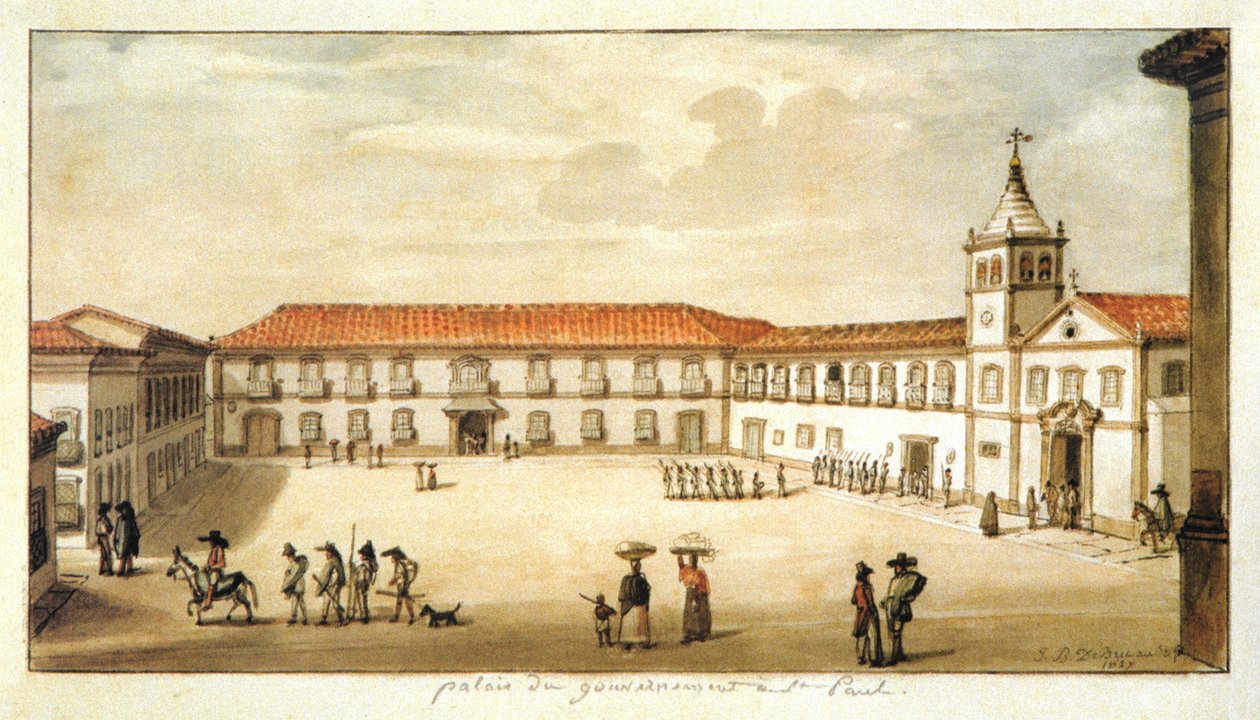Palast der Regierung von São Paulo von Jean Baptiste Debret